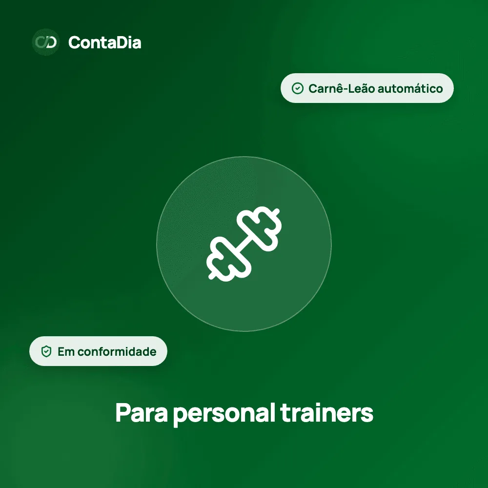 ContaDia para personal trainer